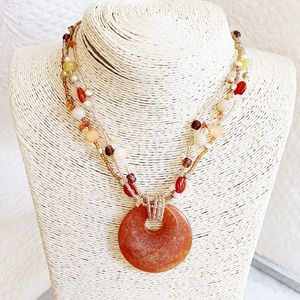 Lia Sophia Pumpkin Spice Necklace